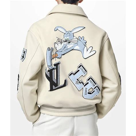 lv cream varsity jacket|varsity jacket louis vuitton.